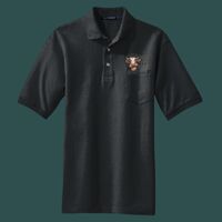 Heavyweight Cotton Pique Polo with Pocket Thumbnail