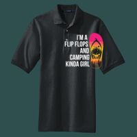 Heavyweight Cotton Pique Polo with Pocket Thumbnail