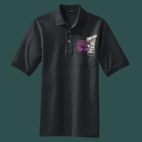 Heavyweight Cotton Pique Polo with Pocket Thumbnail