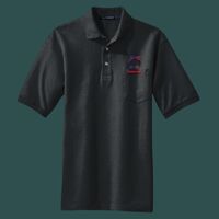 Heavyweight Cotton Pique Polo with Pocket Thumbnail
