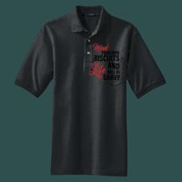 Heavyweight Cotton Pique Polo with Pocket Thumbnail