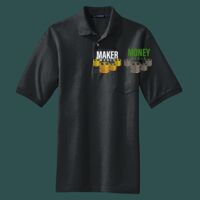 Heavyweight Cotton Pique Polo with Pocket Thumbnail