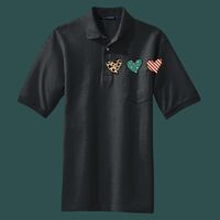 Heavyweight Cotton Pique Polo with Pocket Thumbnail