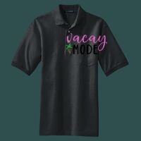 Heavyweight Cotton Pique Polo with Pocket Thumbnail