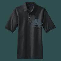 Heavyweight Cotton Pique Polo with Pocket Thumbnail