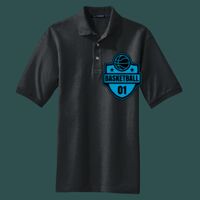 Heavyweight Cotton Pique Polo with Pocket Thumbnail