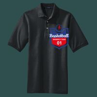 Heavyweight Cotton Pique Polo with Pocket Thumbnail