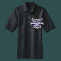 Heavyweight Cotton Pique Polo with Pocket Thumbnail
