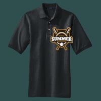 Heavyweight Cotton Pique Polo with Pocket Thumbnail