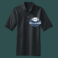 Heavyweight Cotton Pique Polo with Pocket Thumbnail