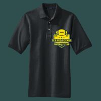Heavyweight Cotton Pique Polo with Pocket Thumbnail