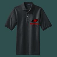 Heavyweight Cotton Pique Polo with Pocket Thumbnail