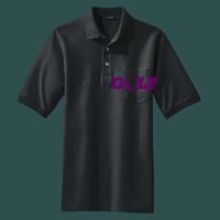 Heavyweight Cotton Pique Polo with Pocket Thumbnail