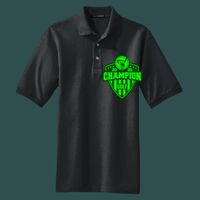 Heavyweight Cotton Pique Polo with Pocket Thumbnail