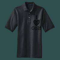 Heavyweight Cotton Pique Polo with Pocket Thumbnail