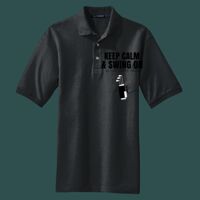Heavyweight Cotton Pique Polo with Pocket Thumbnail