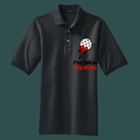 Heavyweight Cotton Pique Polo with Pocket Thumbnail