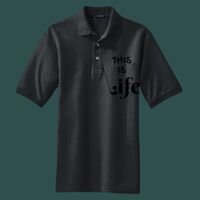 Heavyweight Cotton Pique Polo with Pocket Thumbnail