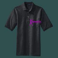 Heavyweight Cotton Pique Polo with Pocket Thumbnail