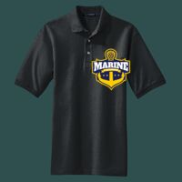 Heavyweight Cotton Pique Polo with Pocket Thumbnail