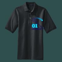 Heavyweight Cotton Pique Polo with Pocket Thumbnail