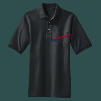Heavyweight Cotton Pique Polo with Pocket Thumbnail