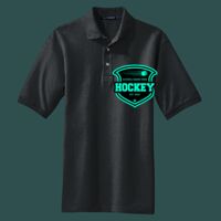 Heavyweight Cotton Pique Polo with Pocket Thumbnail
