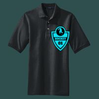 Heavyweight Cotton Pique Polo with Pocket Thumbnail
