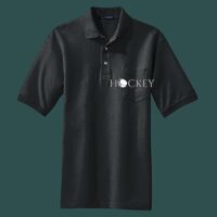 Heavyweight Cotton Pique Polo with Pocket Thumbnail
