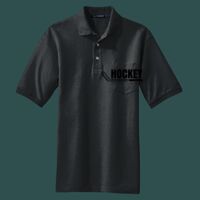 Heavyweight Cotton Pique Polo with Pocket Thumbnail