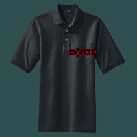 Heavyweight Cotton Pique Polo with Pocket Thumbnail