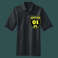 Heavyweight Cotton Pique Polo with Pocket Thumbnail