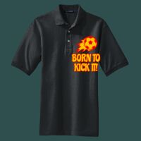 Heavyweight Cotton Pique Polo with Pocket Thumbnail