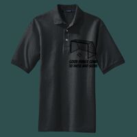 Heavyweight Cotton Pique Polo with Pocket Thumbnail