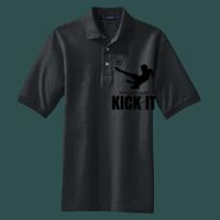 Heavyweight Cotton Pique Polo with Pocket Thumbnail