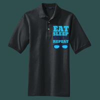Heavyweight Cotton Pique Polo with Pocket Thumbnail