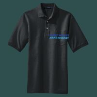 Heavyweight Cotton Pique Polo with Pocket Thumbnail