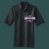 Heavyweight Cotton Pique Polo with Pocket Thumbnail