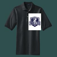 Heavyweight Cotton Pique Polo with Pocket Thumbnail