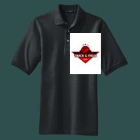 Heavyweight Cotton Pique Polo with Pocket Thumbnail