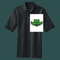 Heavyweight Cotton Pique Polo with Pocket Thumbnail