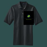 Heavyweight Cotton Pique Polo with Pocket Thumbnail