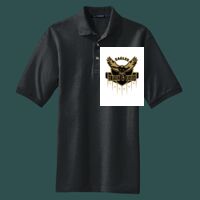 Heavyweight Cotton Pique Polo with Pocket Thumbnail