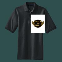 Heavyweight Cotton Pique Polo with Pocket Thumbnail