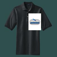 Heavyweight Cotton Pique Polo with Pocket Thumbnail