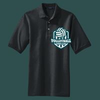 Heavyweight Cotton Pique Polo with Pocket Thumbnail