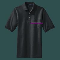 Heavyweight Cotton Pique Polo with Pocket Thumbnail