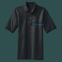 Heavyweight Cotton Pique Polo with Pocket Thumbnail