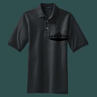 Heavyweight Cotton Pique Polo with Pocket Thumbnail
