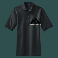Heavyweight Cotton Pique Polo with Pocket Thumbnail